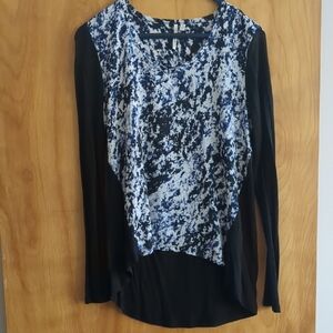 Stylish Black and Blue Women's Top